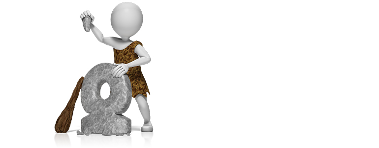 caveman invents the wheel