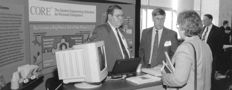 Jim and Bob Long at a conference