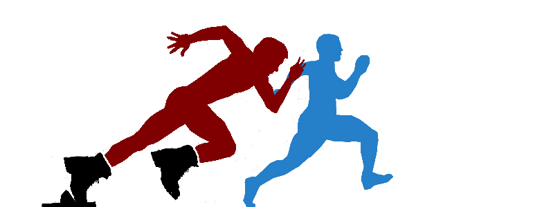 fast and slow runners