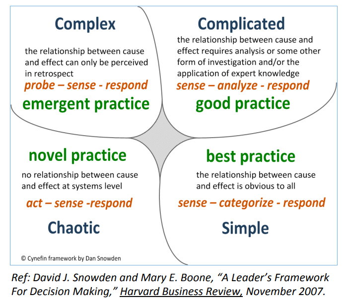 Figure 1: Cynefin Framework